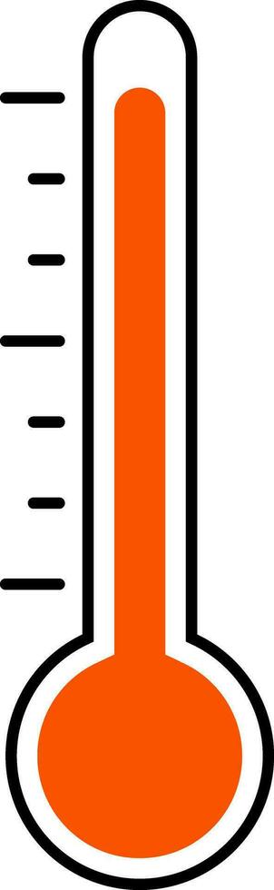 ícone vermelho termômetro, placa Alto temperatura calor quente siesta vetor