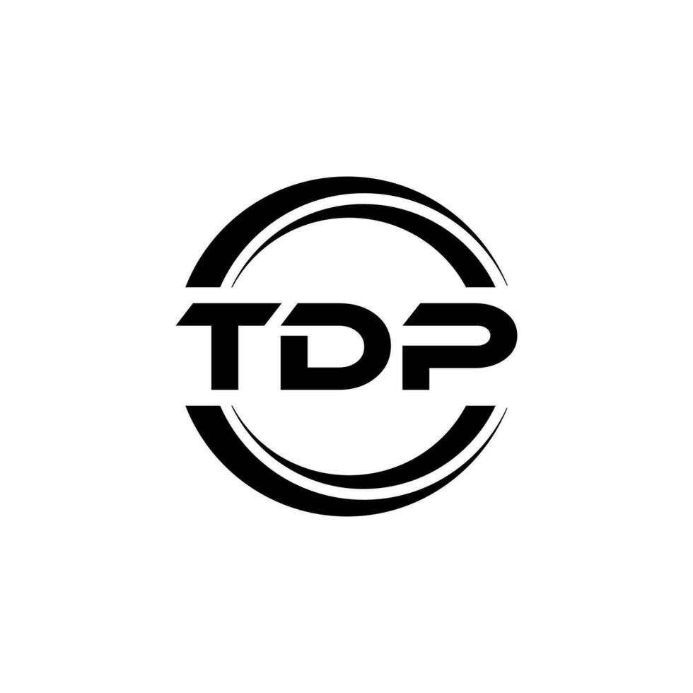 tdp logotipo projeto, inspiração para uma único identidade. moderno elegância e criativo Projeto. marca d'água seu sucesso com a impressionante isto logotipo. vetor