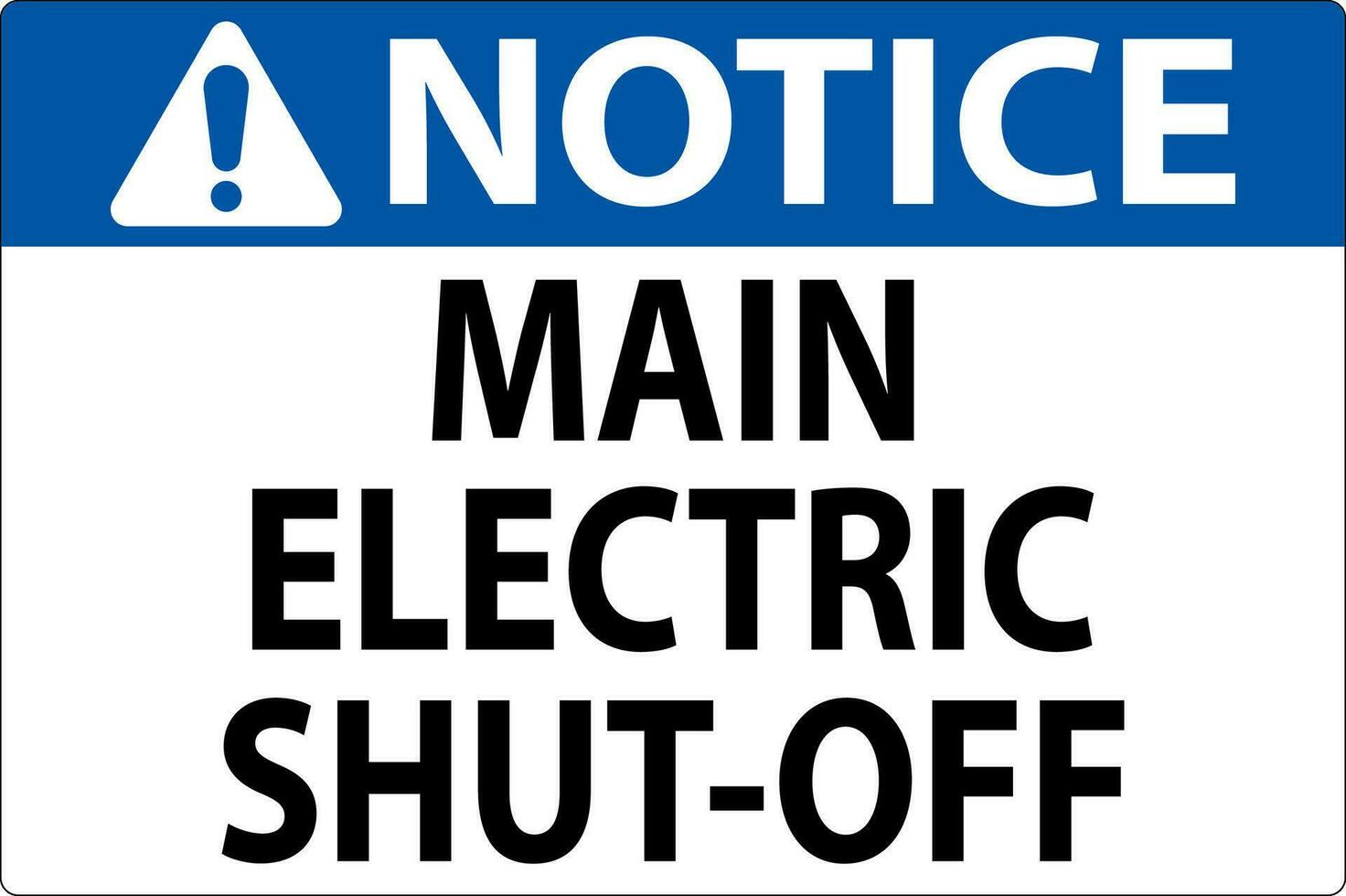 aviso prévio placa a Principal elétrico desligar vetor