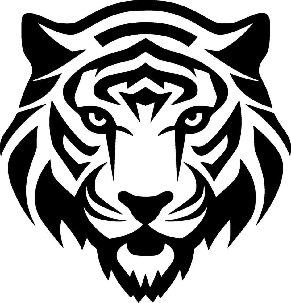 tigre - minimalista e plano logotipo - vetor ilustração