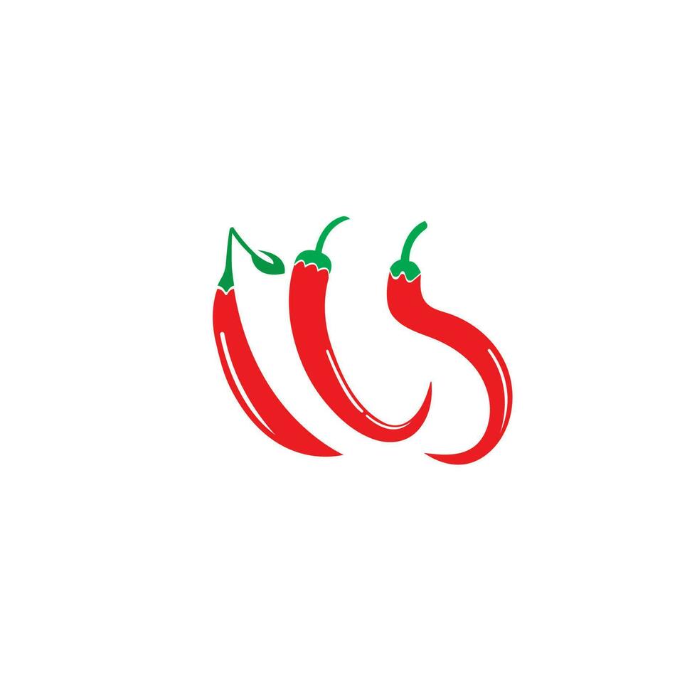 ícone de vetor de símbolo de modelo de logotipo de pimenta