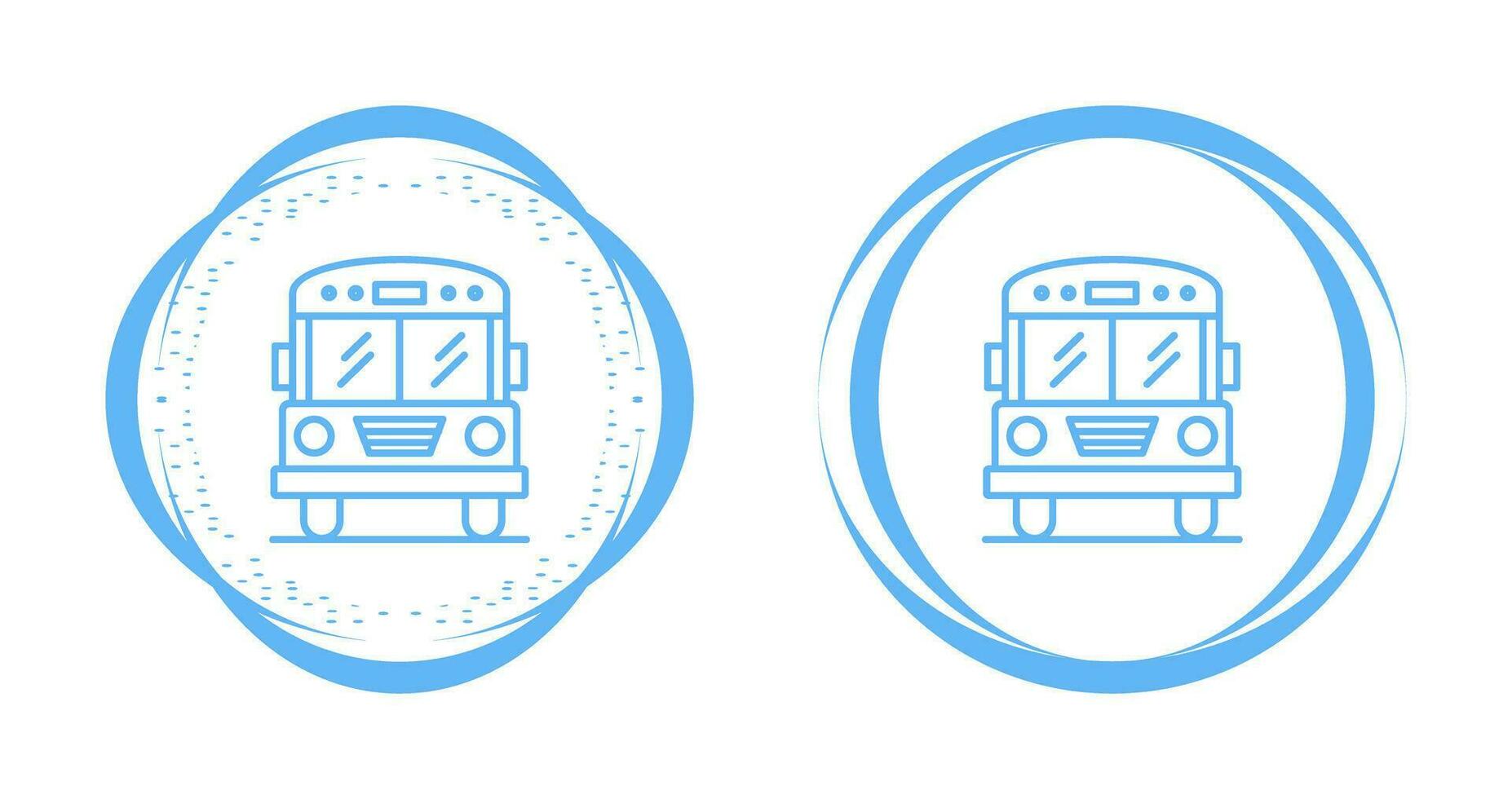 ícone de vetor de ônibus escolar