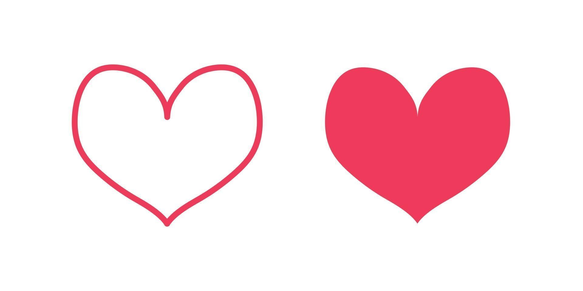 ícone de vetor de coração para design gráfico