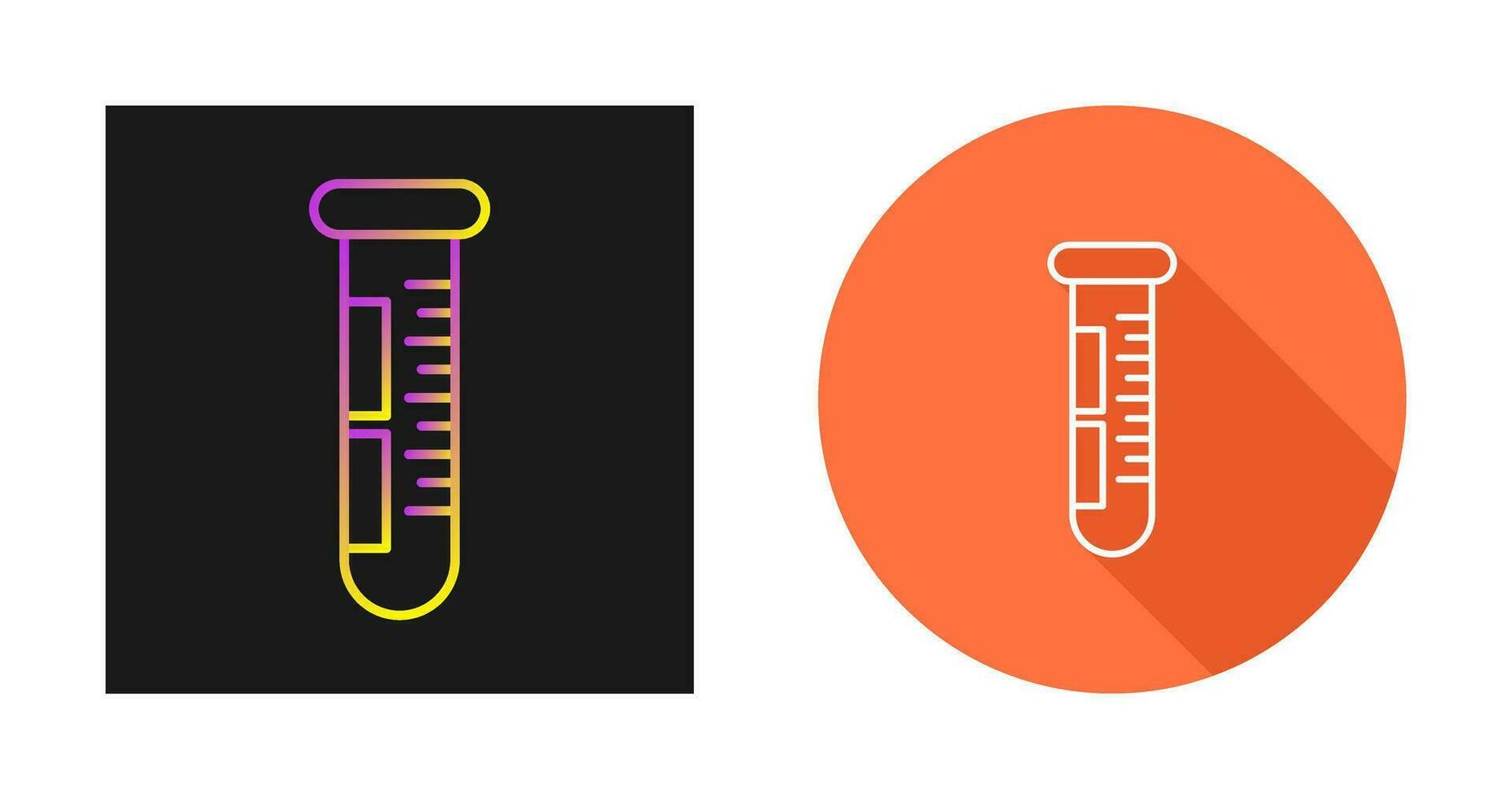 ícone de vetor de tubo de ensaio