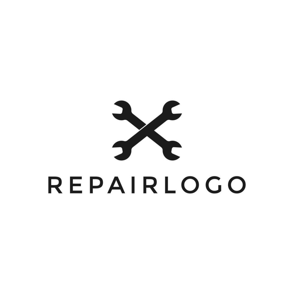 chave inglesa chave inglesa logotipo ótimo Projeto para reparar Serviços vetor