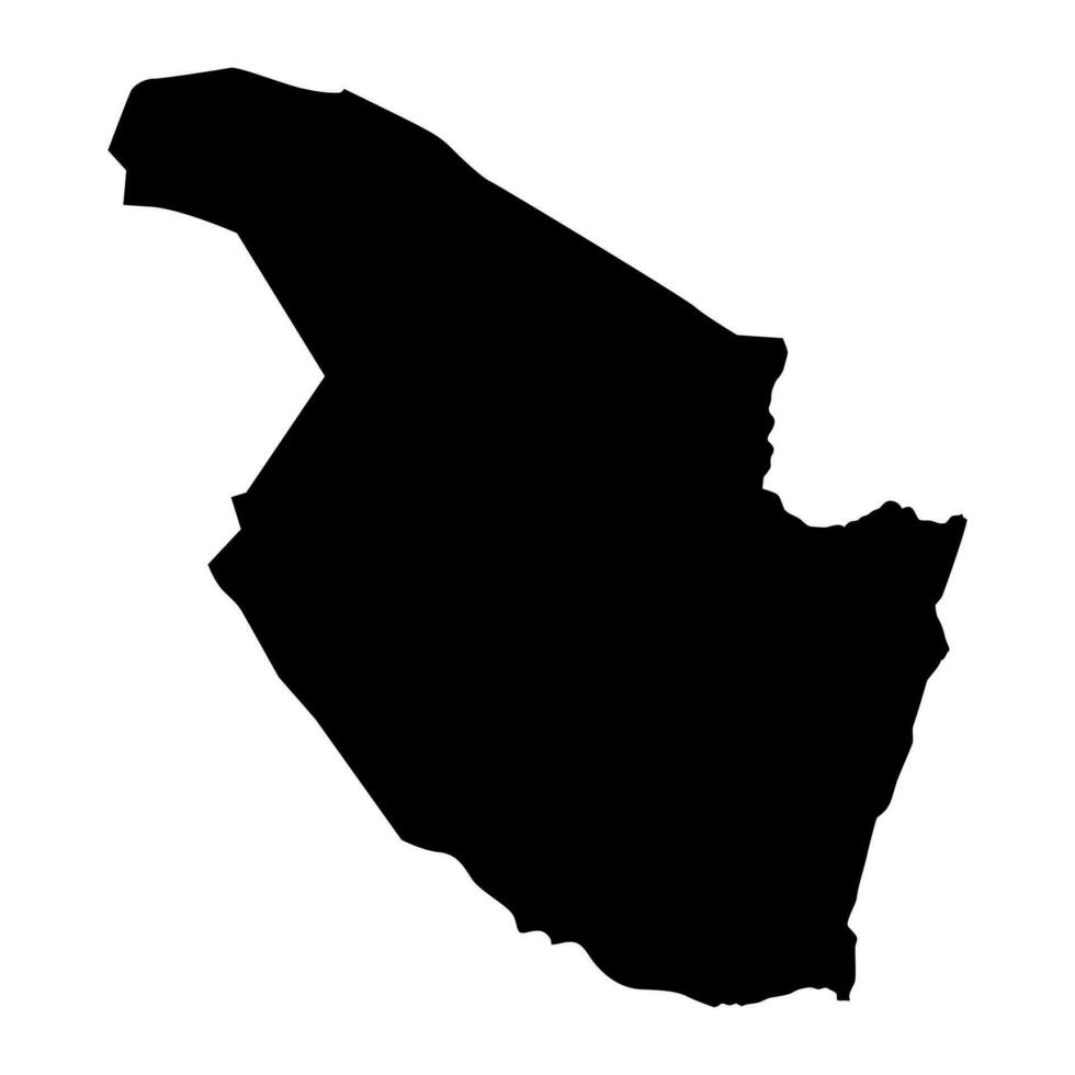 al qadarif Estado mapa, administrativo divisão do Sudão. vetor ilustração.