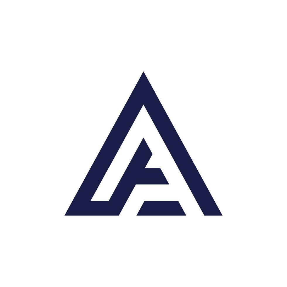 um design de logotipo abstrato de carta vetor