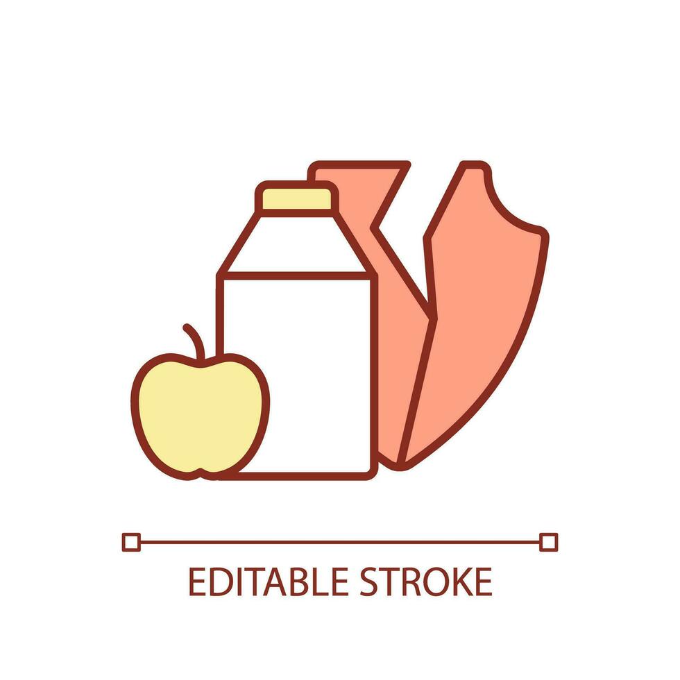 editável impacto em Comida segurança linear ícone representando inflação de calor conceito, isolado vetor, global aquecimento fino linha ilustração. vetor