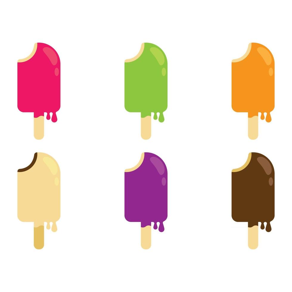 ilustração de imagens de logotipo de sorvete vetor