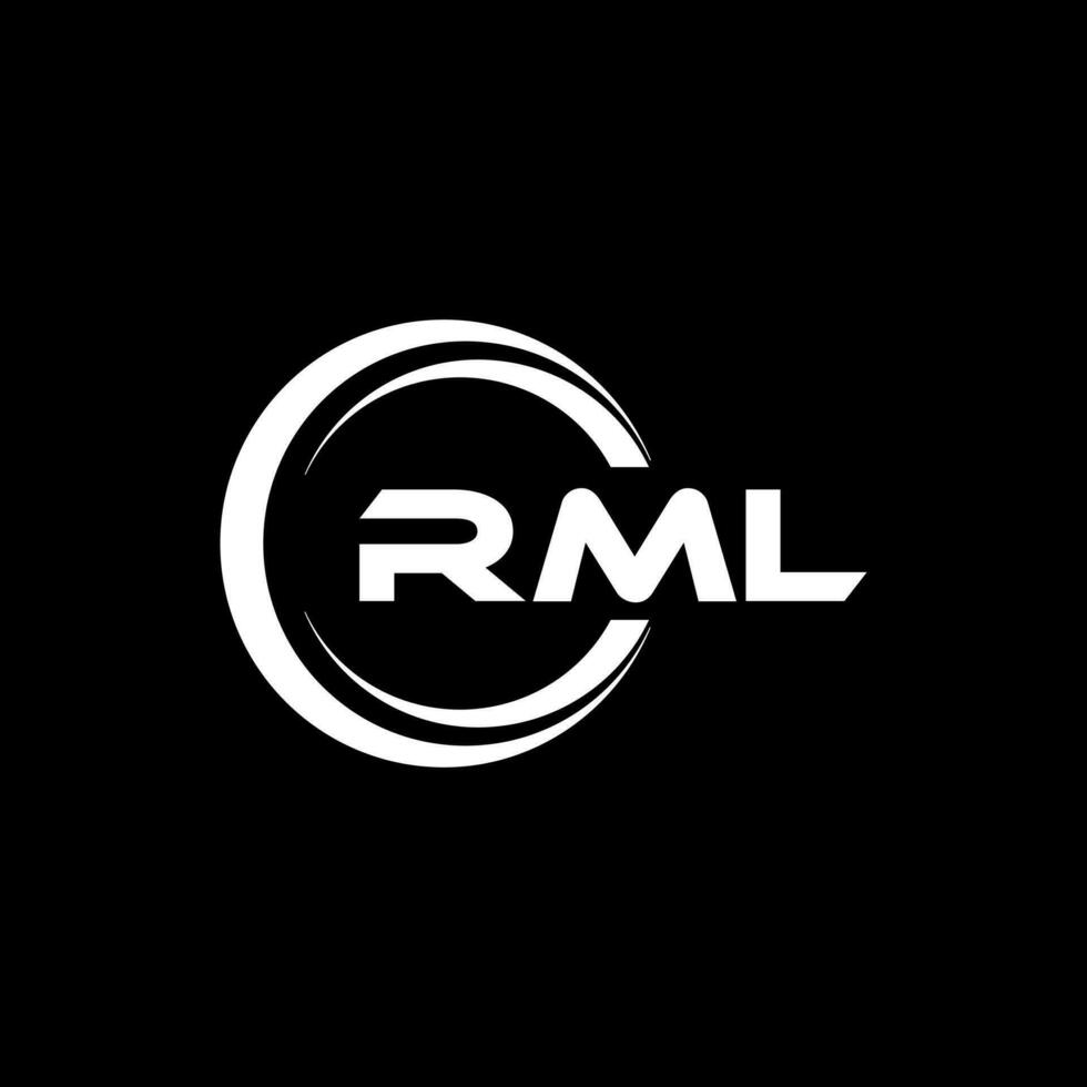 rml logotipo projeto, inspiração para uma único identidade. moderno elegância e criativo Projeto. marca d'água seu sucesso com a impressionante isto logotipo. vetor
