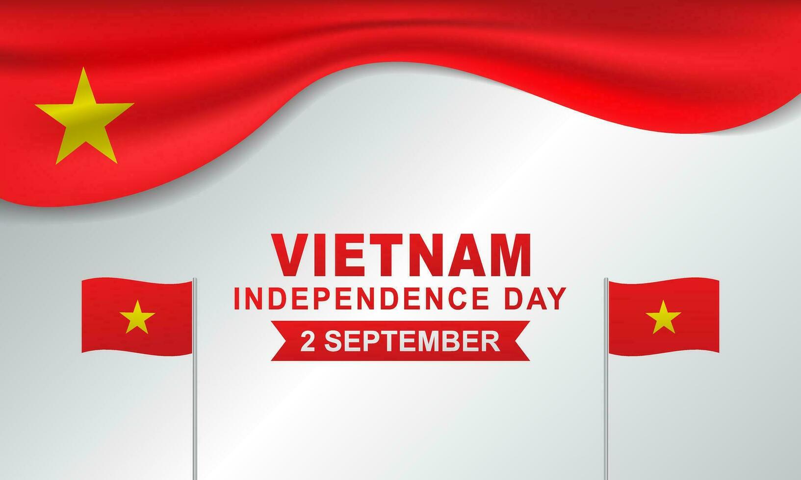 elegante fundo do Vietnã independência dia cumprimento vetor