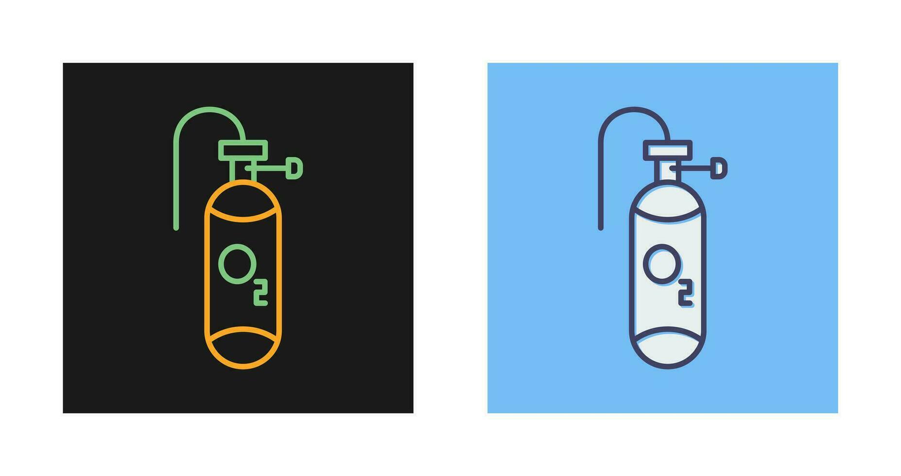 ícone de vetor de tanque de oxigênio