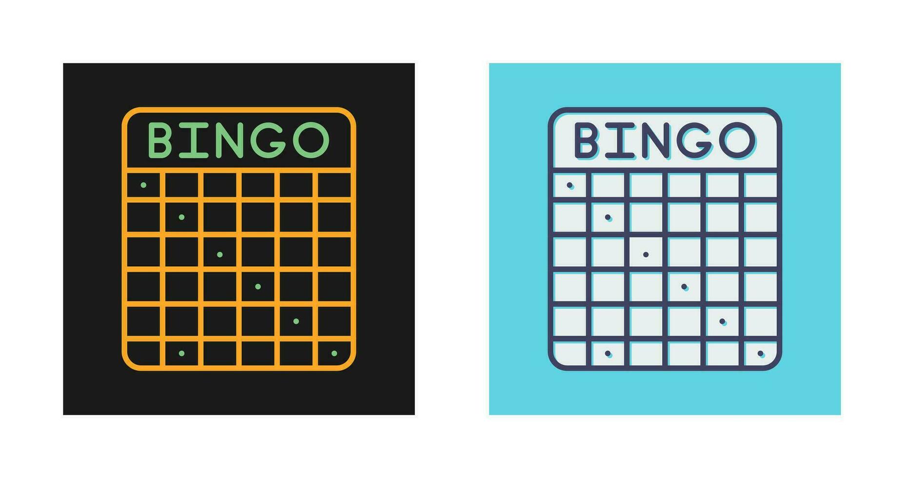 ícone de vetor de bingo