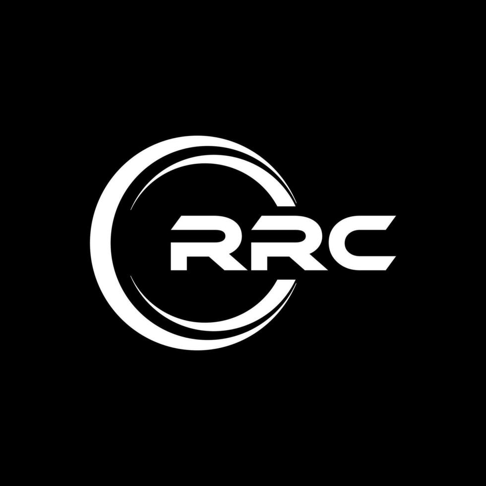 rrc logotipo projeto, inspiração para uma único identidade. moderno elegância e criativo Projeto. marca d'água seu sucesso com a impressionante isto logotipo. vetor