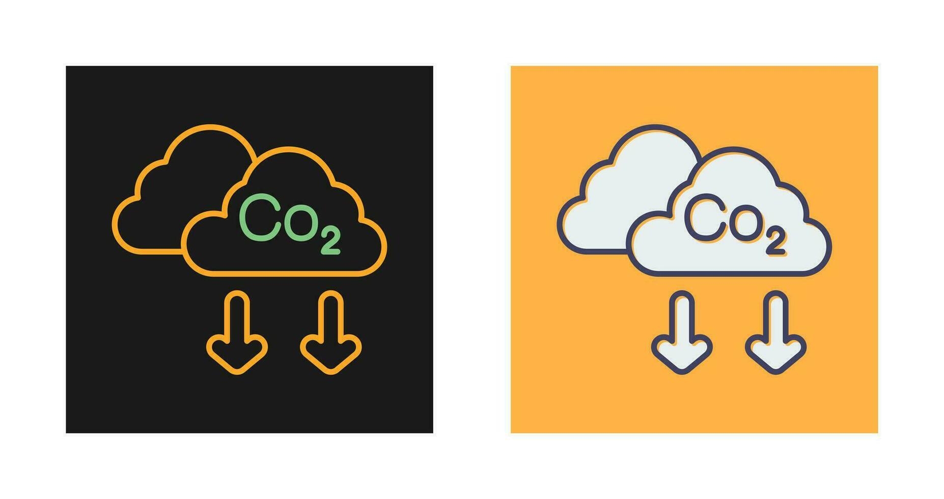 ícone de vetor de co2