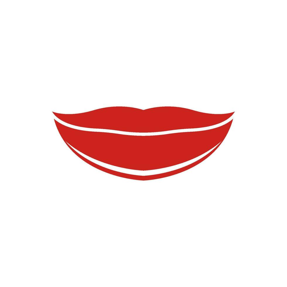 modelo de vetor de logotipo cosmético de ícone de lábios