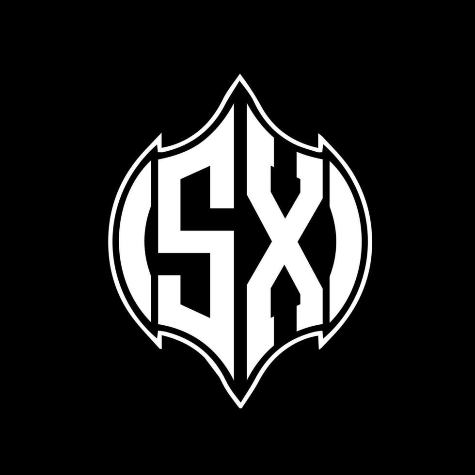 sx carta logotipo Projeto. sx criativo monograma iniciais carta logotipo conceito. sx único moderno plano abstrato vetor carta logotipo Projeto.