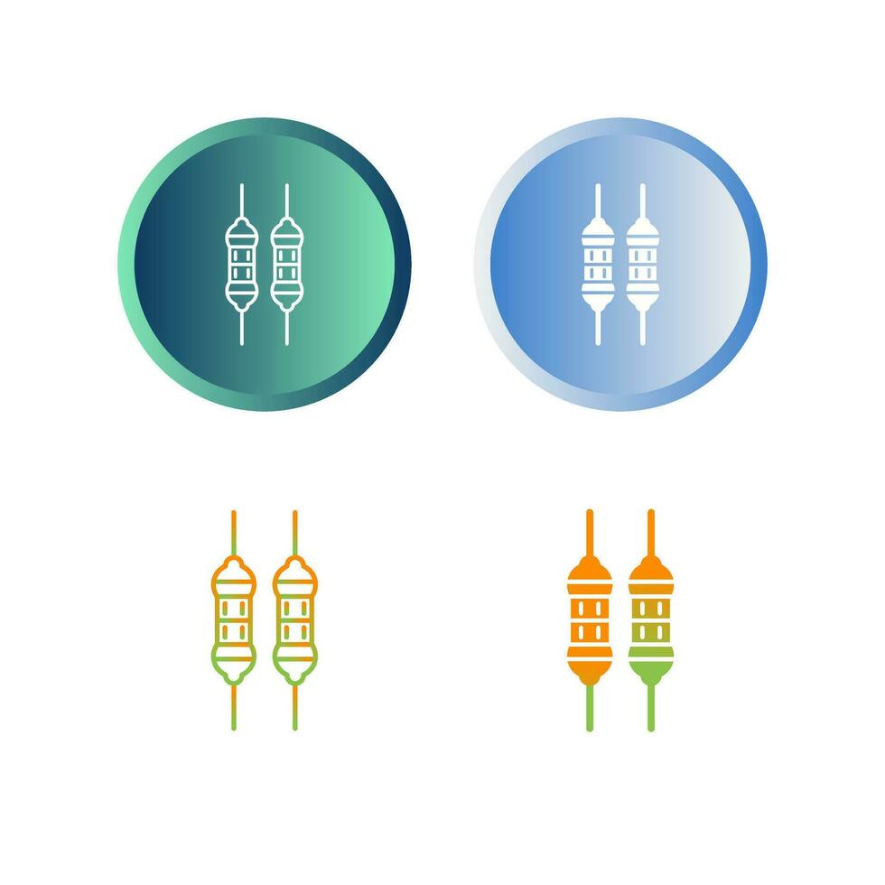 ícone de vetor de resistor