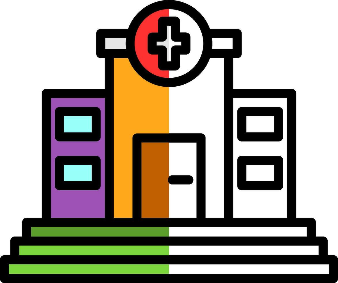 design de ícone de vetor de clínica