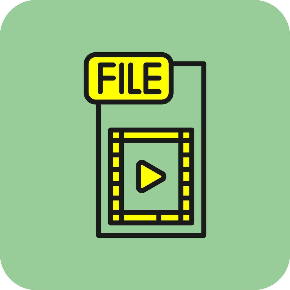 vídeo Arquivo vetor ícone Projeto