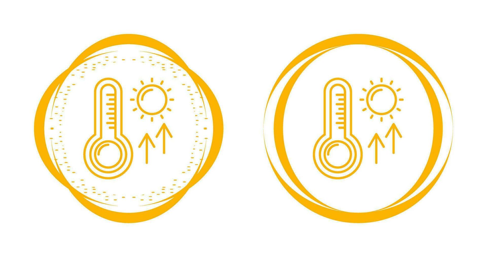 ícone de vetor de altas temperaturas