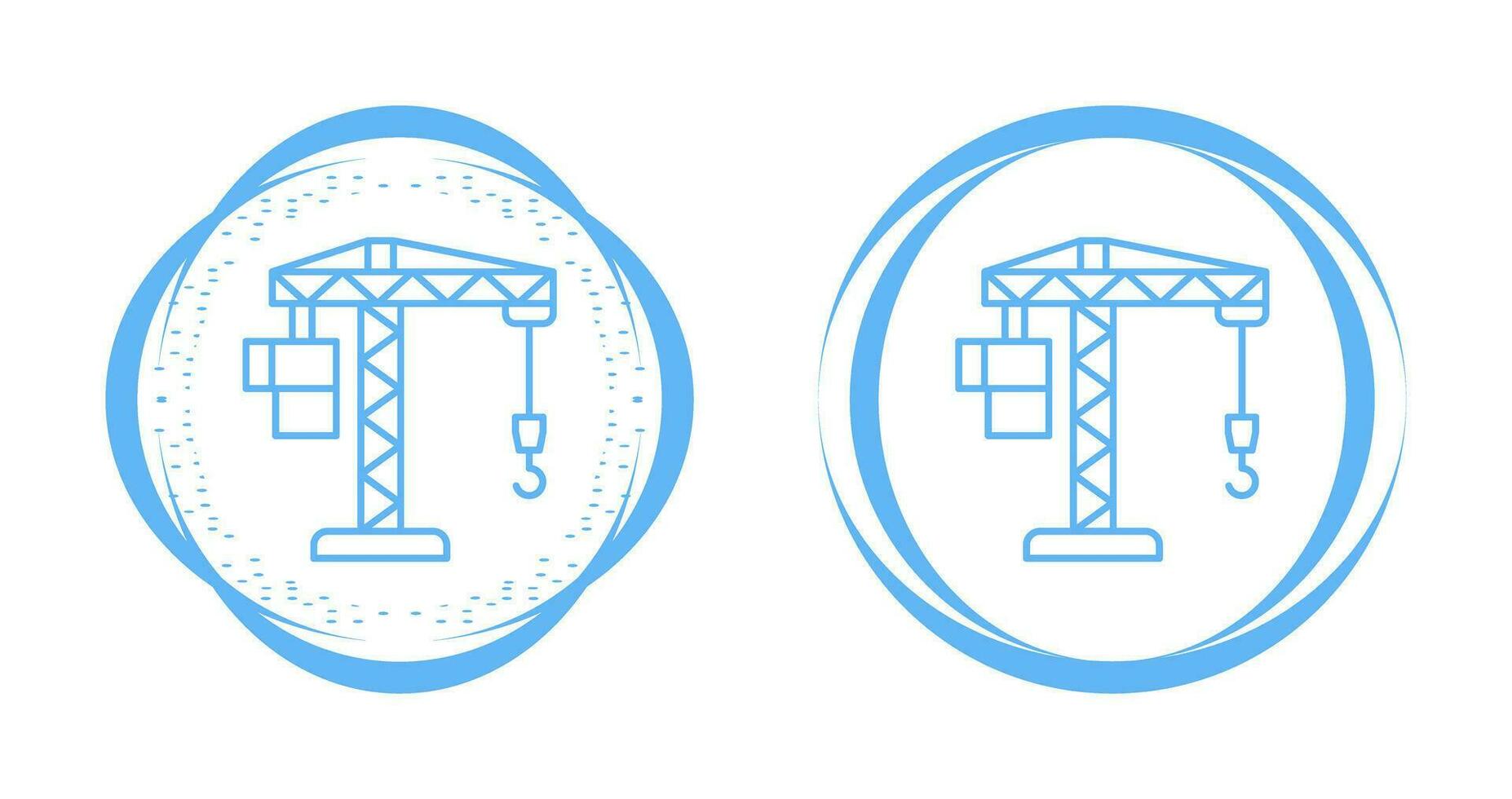 ícone de vetor de levantamento de guindaste