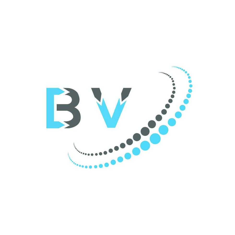 bv carta logotipo criativo Projeto. bv único Projeto. vetor