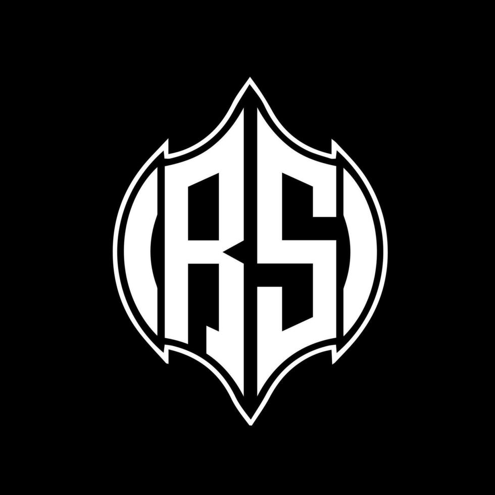 rs carta logotipo Projeto. rs criativo monograma iniciais carta logotipo conceito. rs único moderno plano abstrato vetor carta logotipo Projeto.