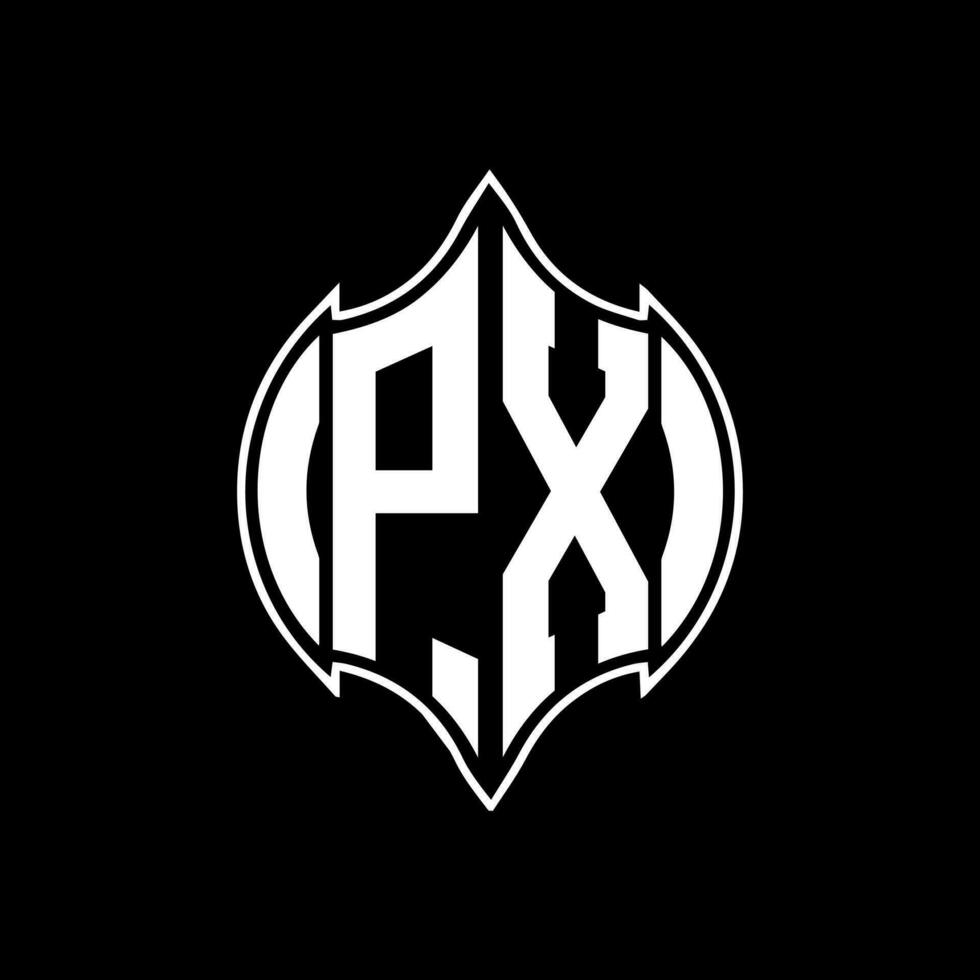 px carta logotipo Projeto. px criativo monograma iniciais carta logotipo conceito. px único moderno plano abstrato vetor carta logotipo Projeto.