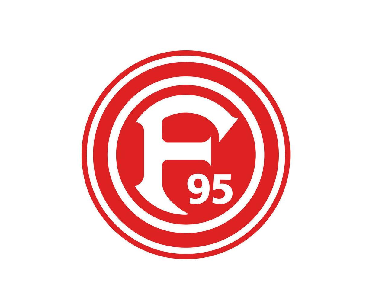 fortuna düsseldorf clube logotipo símbolo futebol Bundesliga Alemanha abstrato Projeto vetor ilustração