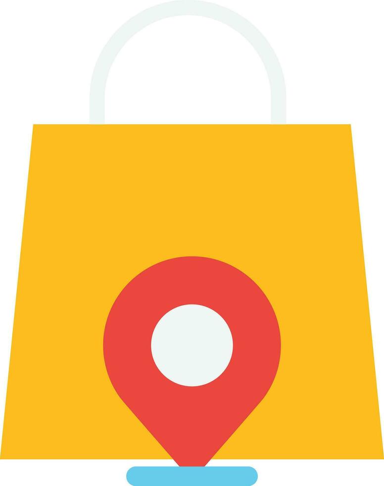 compras localização vetor plano ícone ilustração