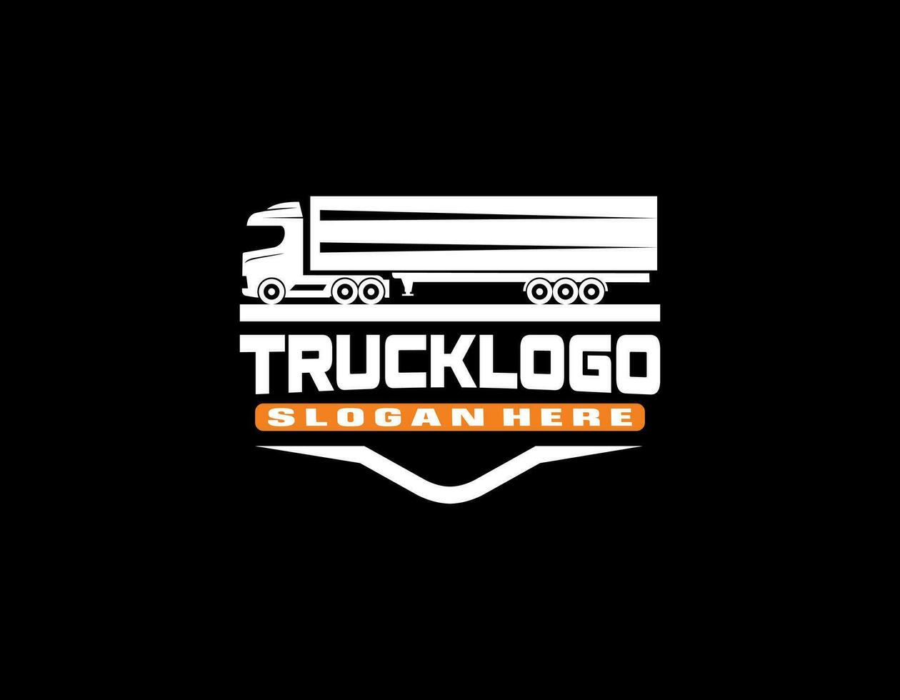 logístico caminhão logotipo Projeto reboque vetor transporte expressar carga Entrega companhia modelo