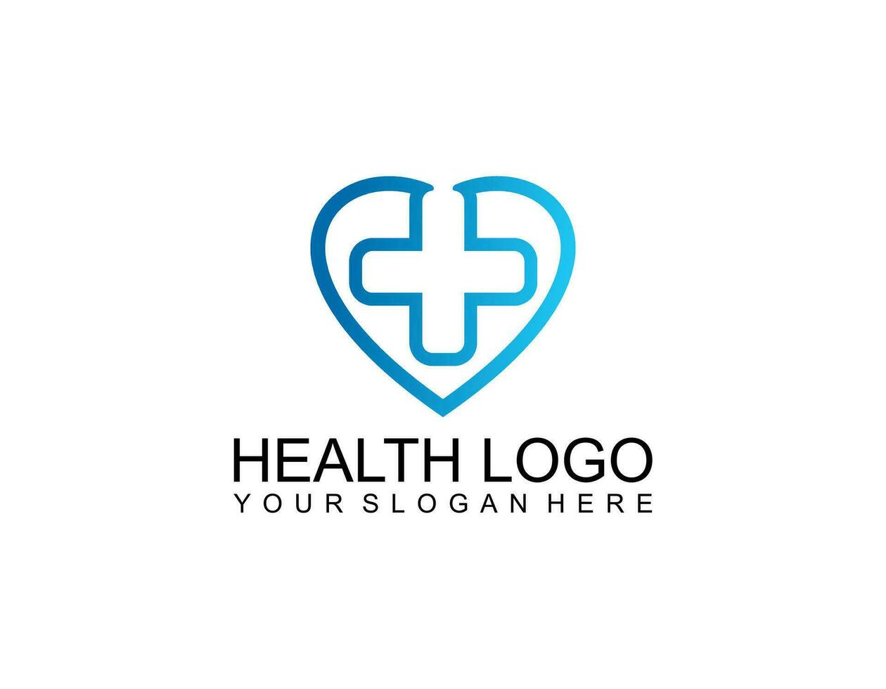 vetor de design de logotipo de cuidados médicos