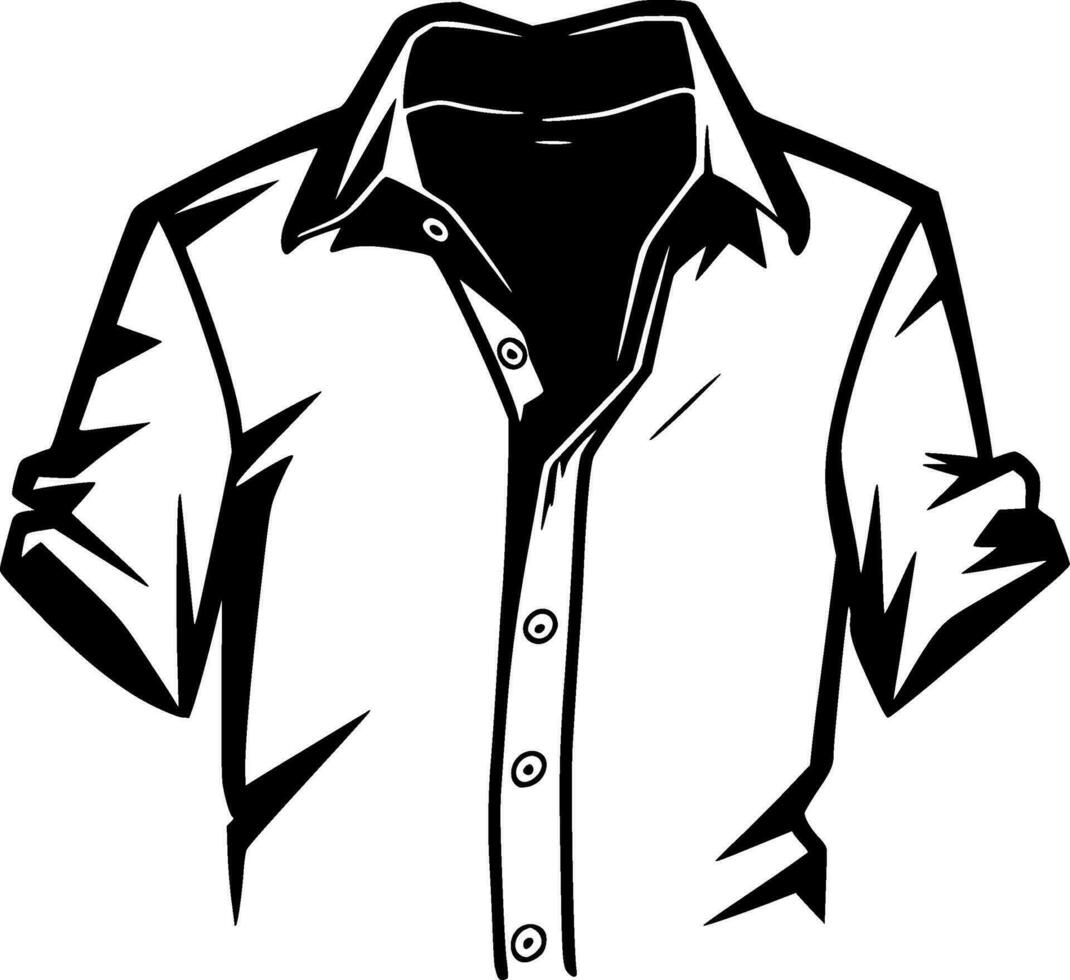 camisa - minimalista e plano logotipo - vetor ilustração