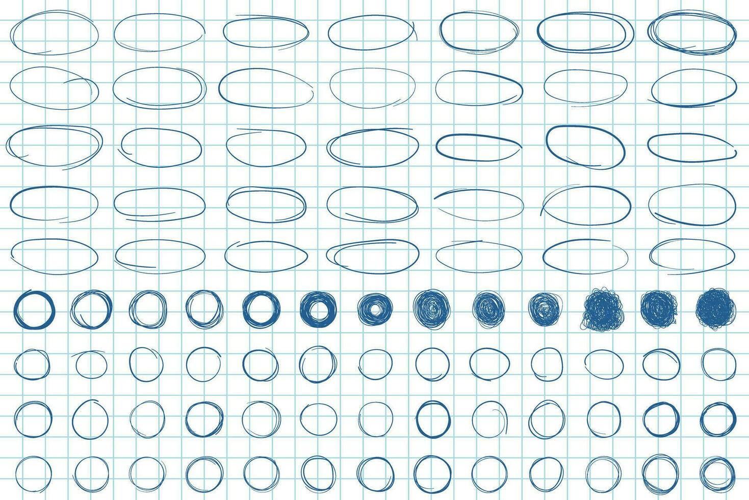 círculo linha esboço ícone dentro mão desenhado estilo. circular rabisco rabisco vetor ilustração em isolado fundo. lápis ou caneta bolha placa o negócio conceito.