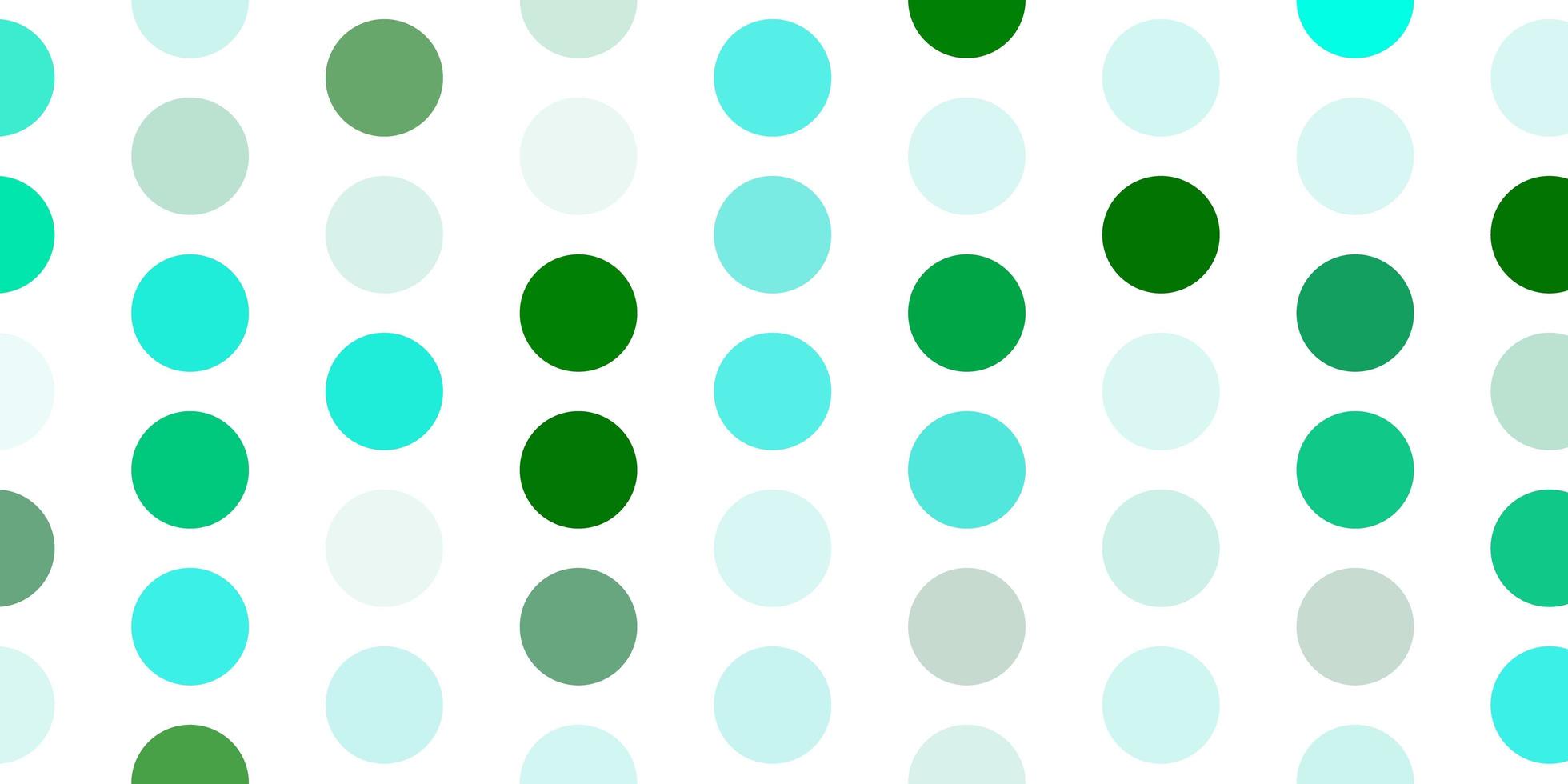 layout de vetor verde claro com formas de círculo.