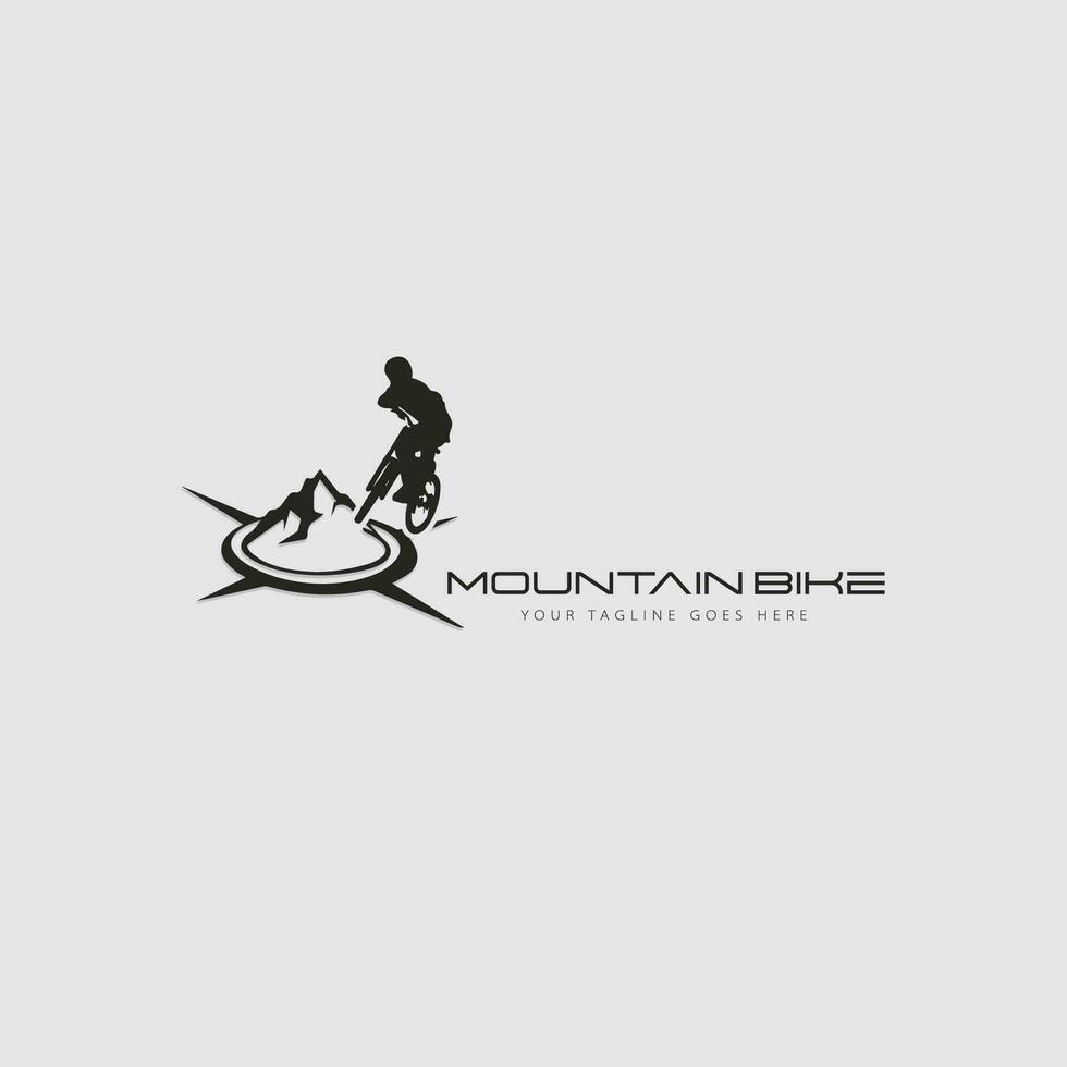 vetor de logotipo de mountain bike