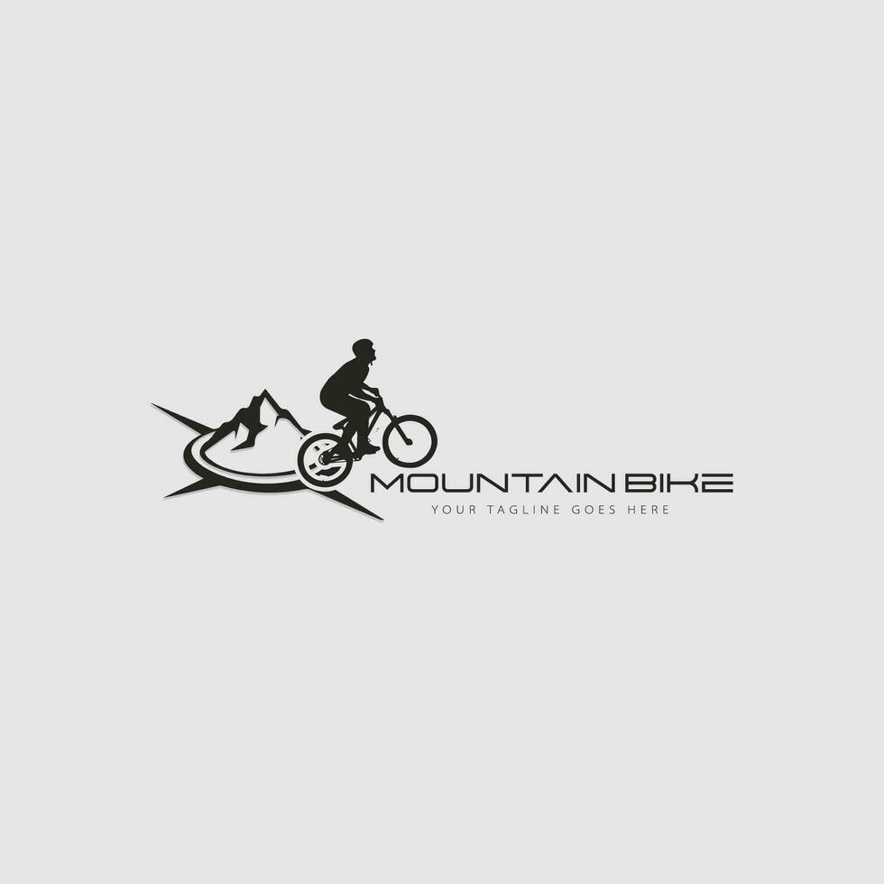 vetor de logotipo de mountain bike