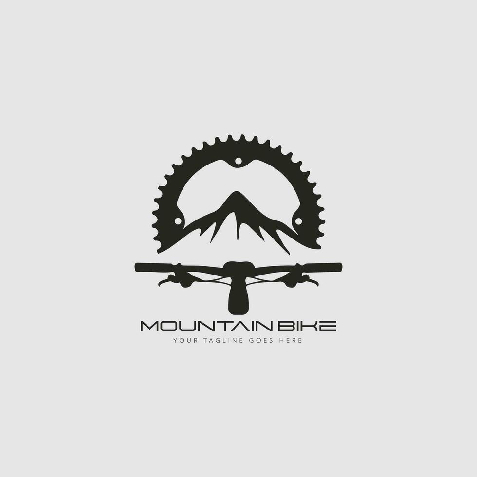 vetor de logotipo de mountain bike