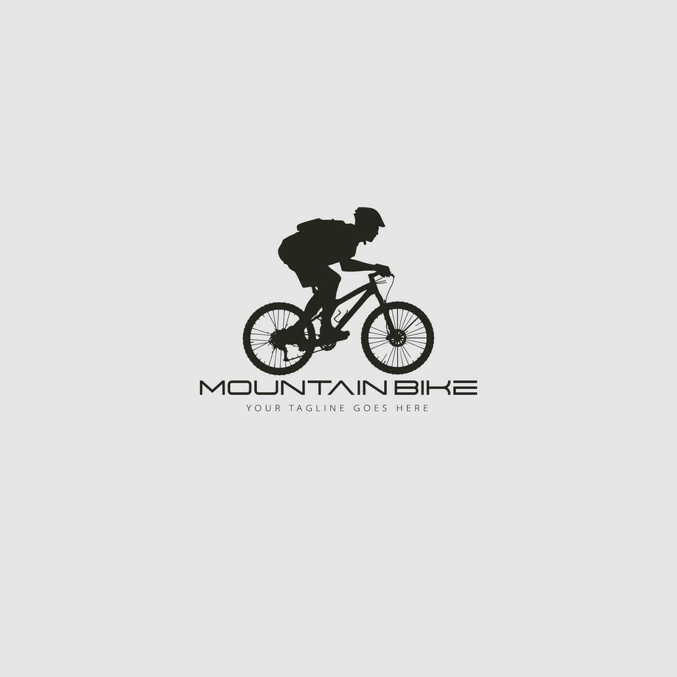 vetor de logotipo de mountain bike