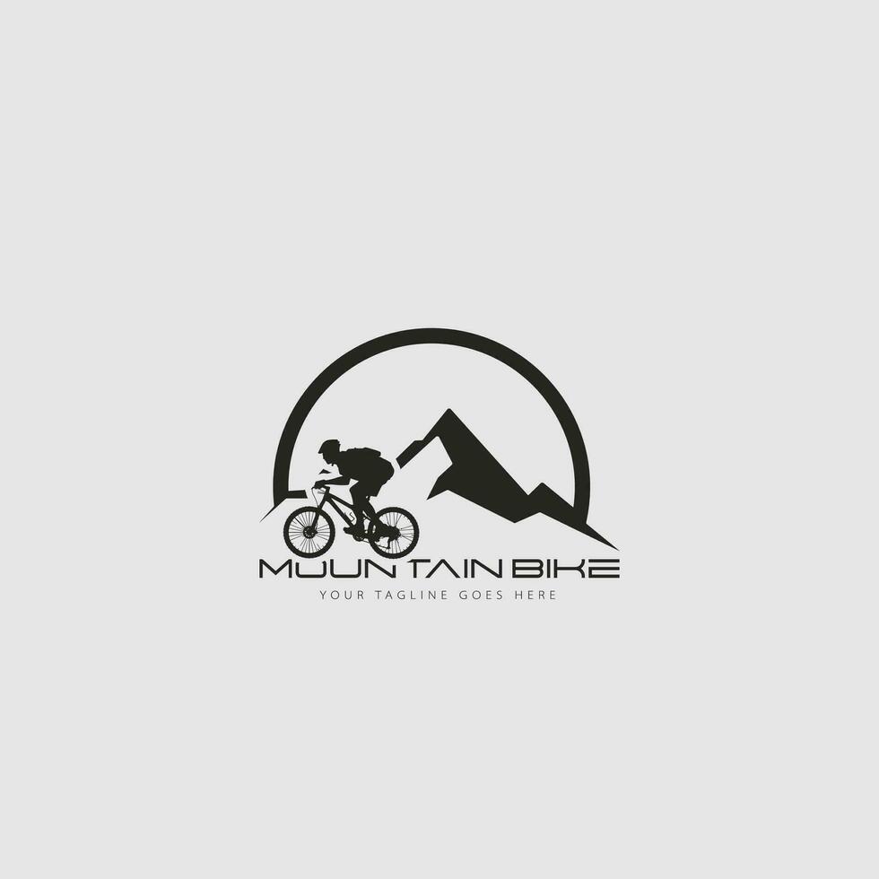 vetor de logotipo de mountain bike