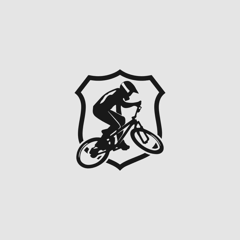 vetor de logotipo de mountain bike