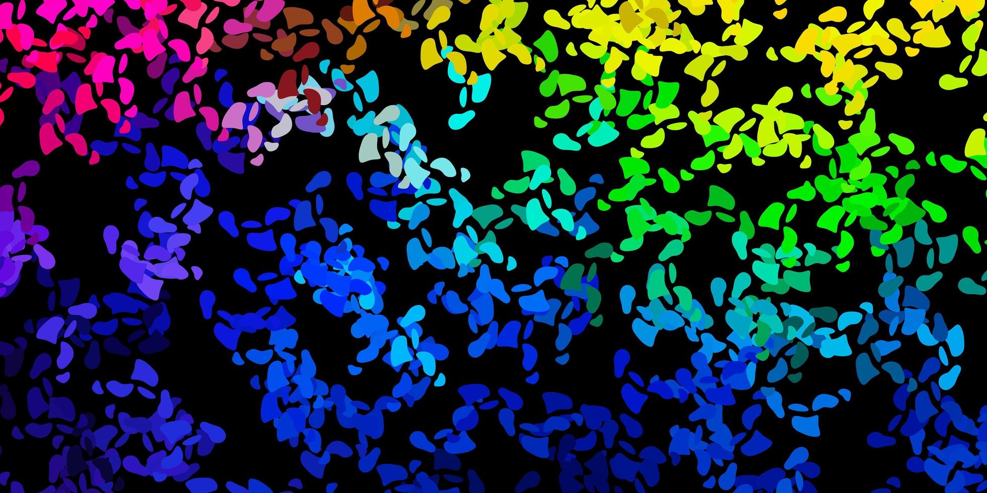 modelo de vetor multicolor escuro com formas abstratas.