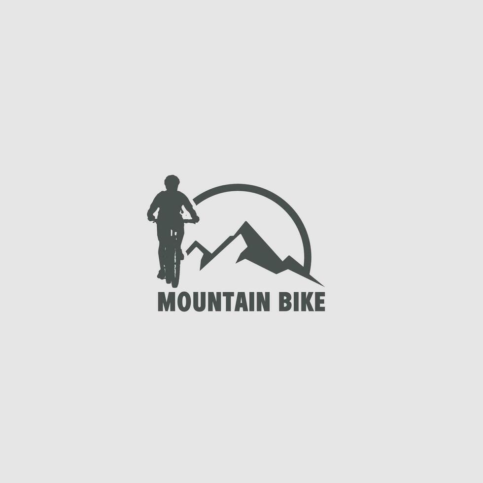 logotipo de mountain bike vetor