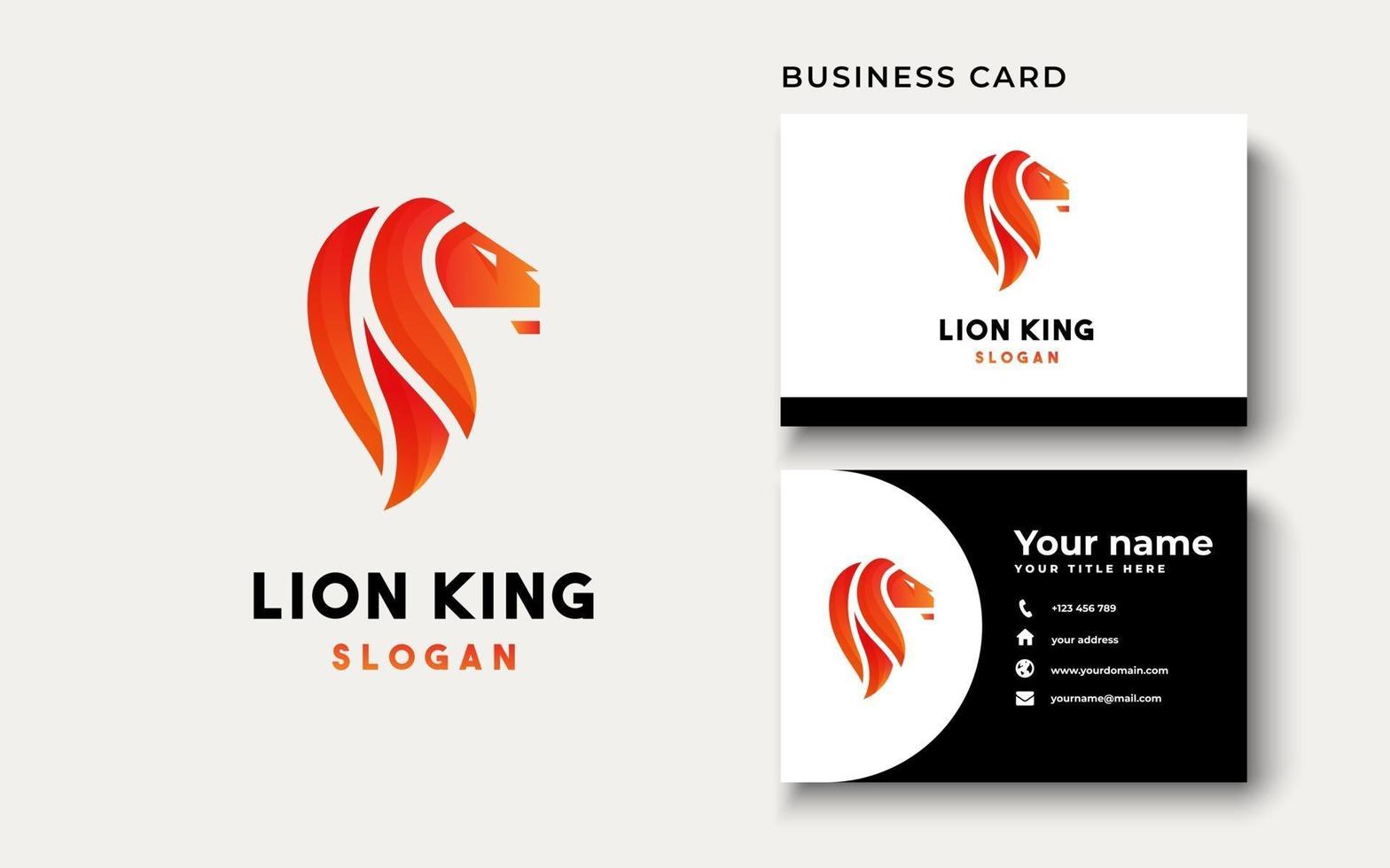inspiração para design de logotipo de cabeça de leão vetor