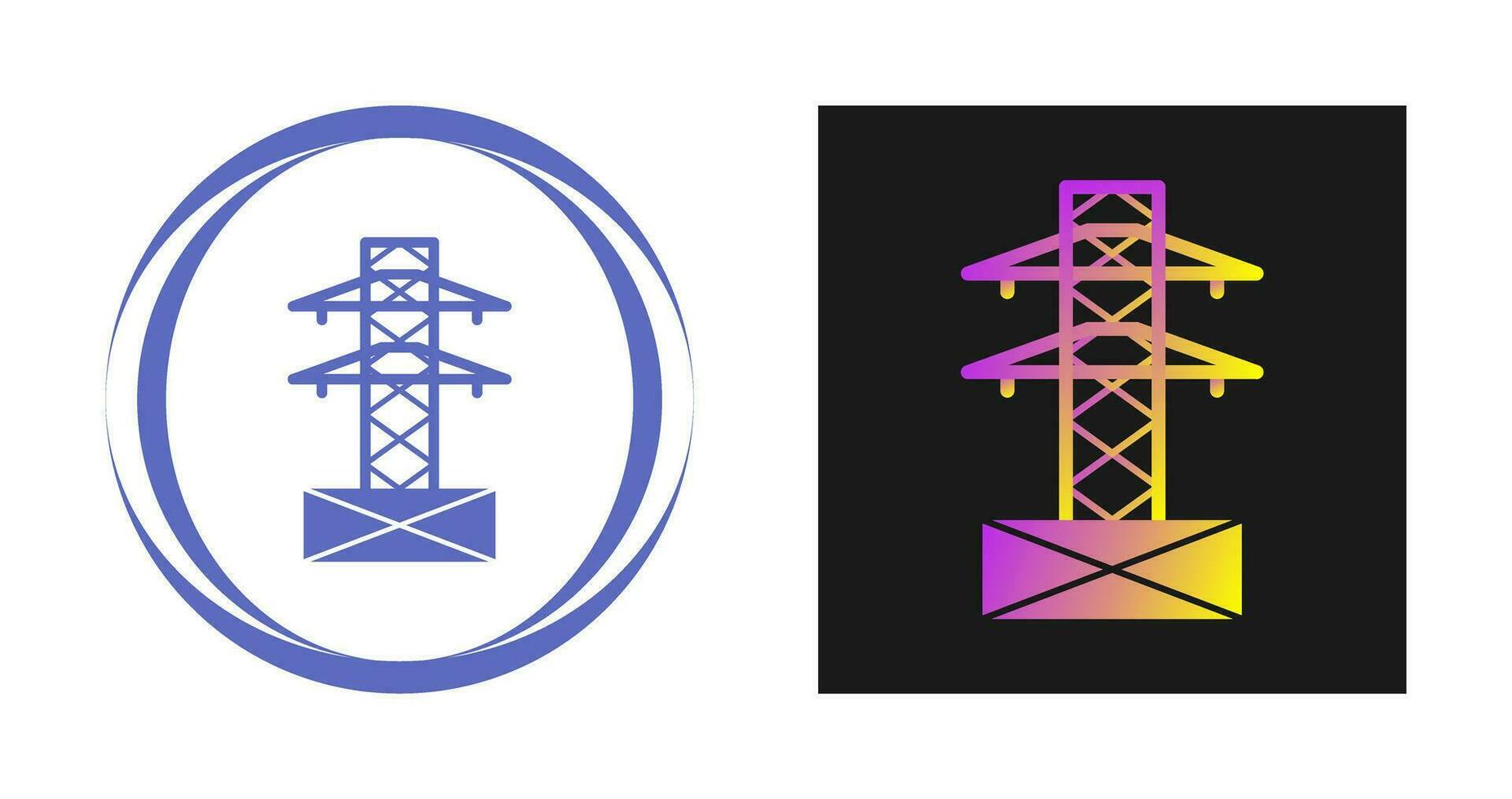 ícone de vetor de torre de eletricidade