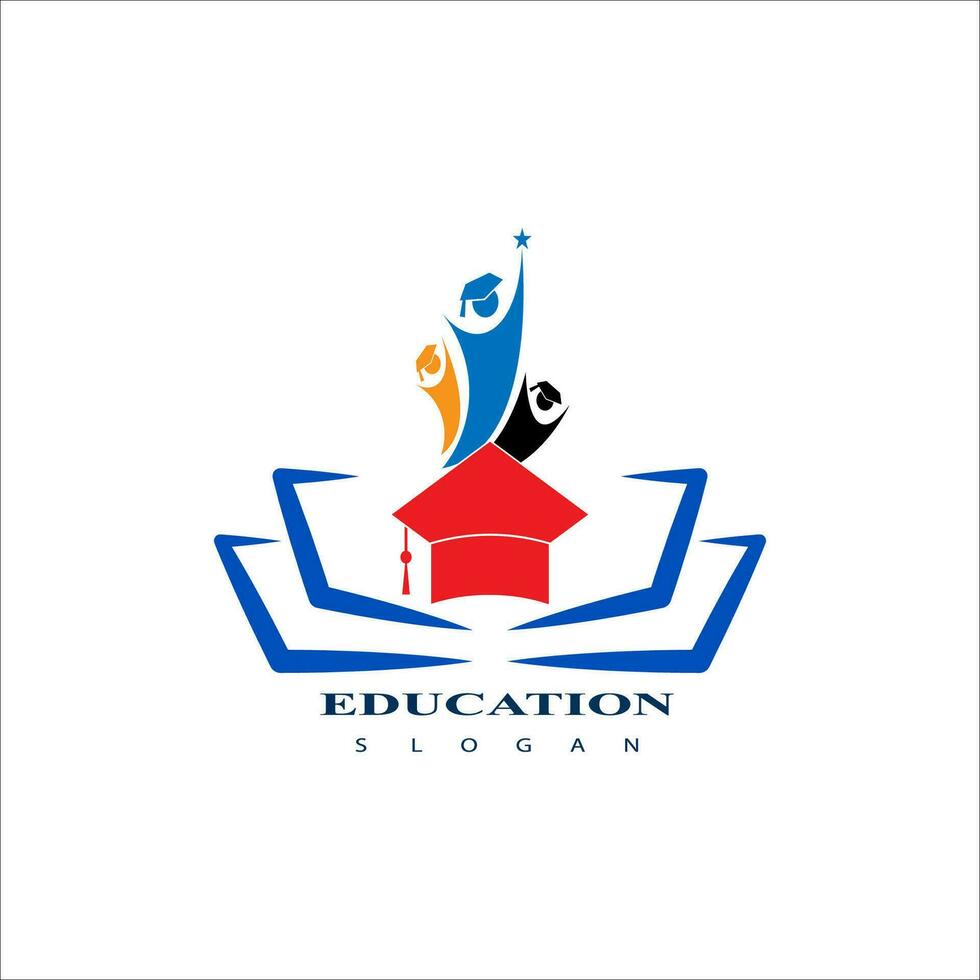 modelo de vetor de design de logotipo de educação