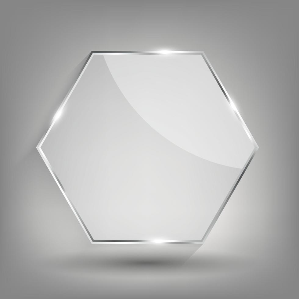 ilustração em vetor moldura de transparência de vidro
