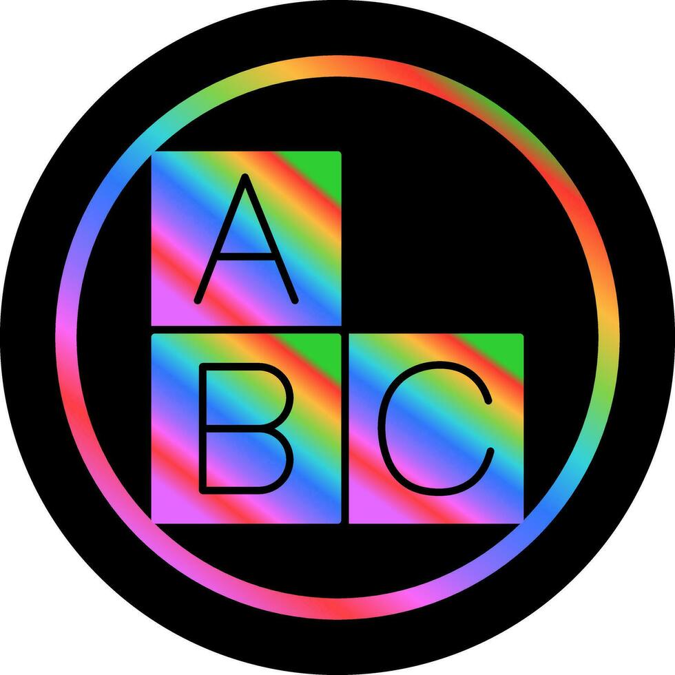 ícone de vetor abc