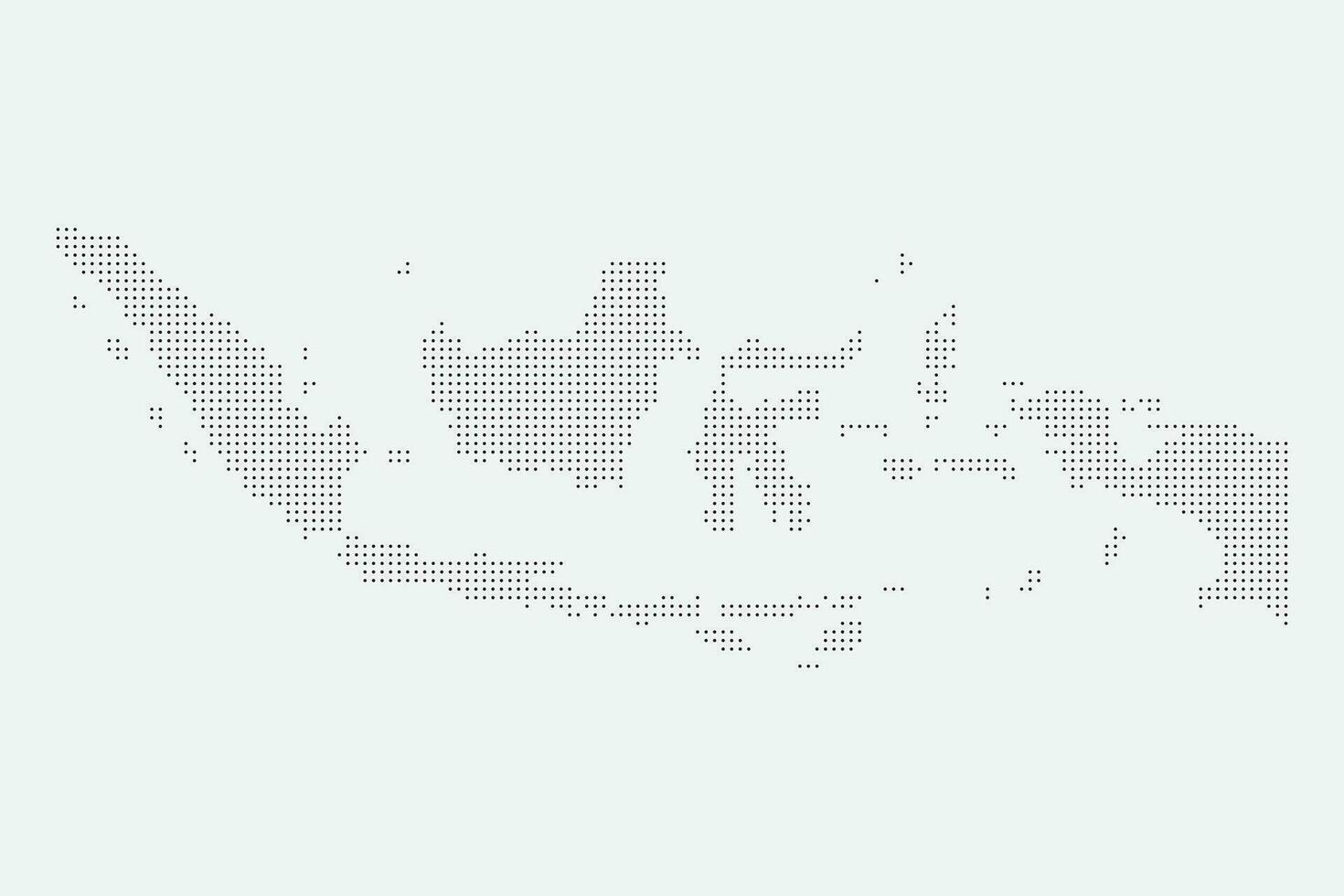Indonésia mapa ilustração com pontilhado efeito em isolado fundo vetor